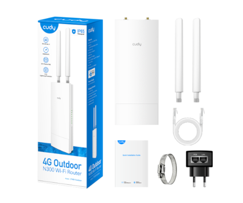 נתב | Cudy LT400 Outdoor 4G LTE | Wi-Fi Router Up to 70m Coverage