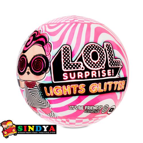 לול מנצנץ גרסה זוהרת - L.O.L SURPRISE LIGHTS GLITTER DOLL