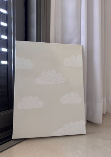 קנבס עננים לעיצוב חדרי תינוקות/ילדים - Clouds