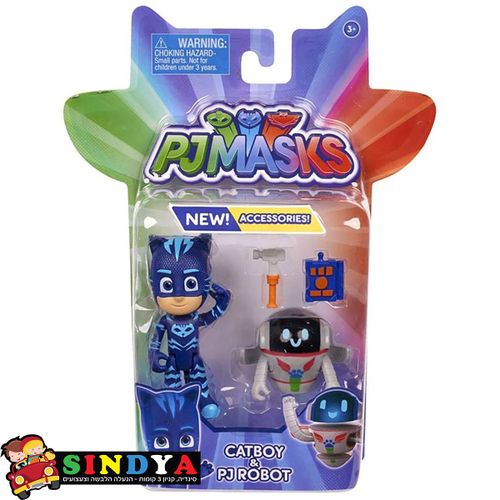 מסכות PJ Catboy ו- PJ Robot