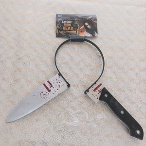 טריקים סכין בראש מפלסטיק לקסם בדיחה BAYONET THRU HEAD GT-1121-20