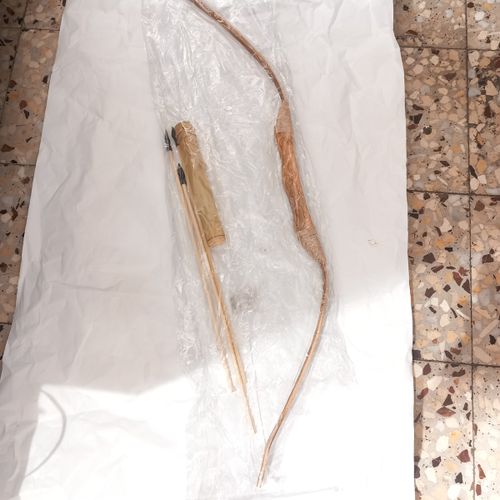 חץ וקשת מעץ גודל 100ס''מ
