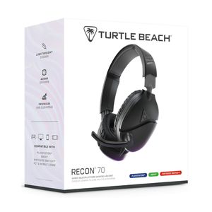 אוזניות חוטיות גיימינג שחורות - TURTLE BEACH RECON 70 Multi-Platform