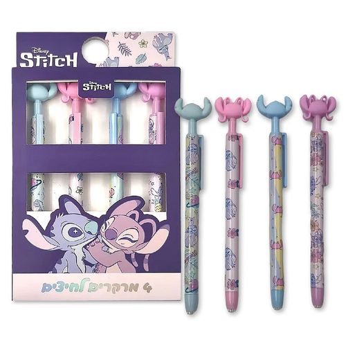 סטיץ - מארז 4 מרקרים לחיצים - STITCH 182366