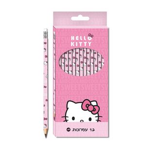 פלפוט -  סט 12 עפרונות הלו קיטי  142879- HELLO KITTY