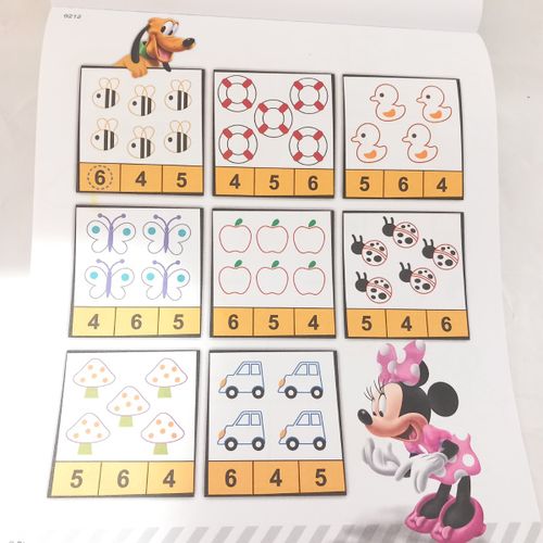 חוברת צביעה מיקי מאוס יסודות החשבון 1-10 - קידו בוקס 9212