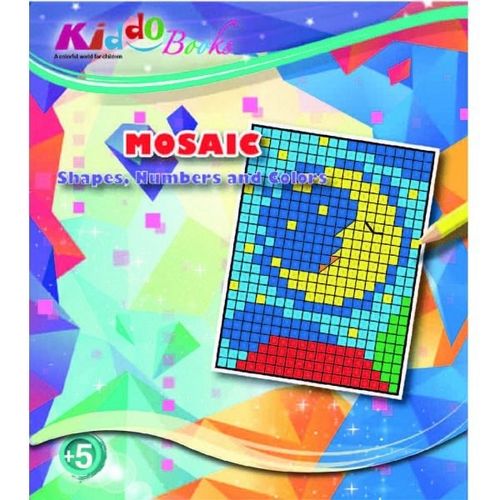קידו בוקס - אלבום צביעה פסיפס צורות ומספרים - KIDDO BOOKS