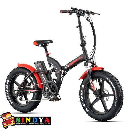 אופניים חשמליים ביג פוט 48V/14AH עם שיכוך מלא Smart Bike Big Foot Hybrid