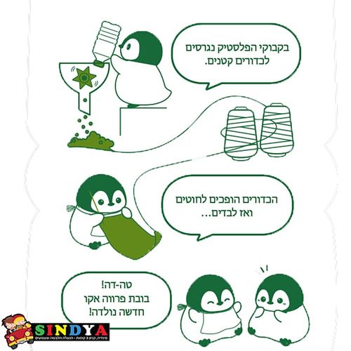 אורורה - בובת סוס חד קרן אקו (עשויה מבקבוקי פלסטיק) AURORA