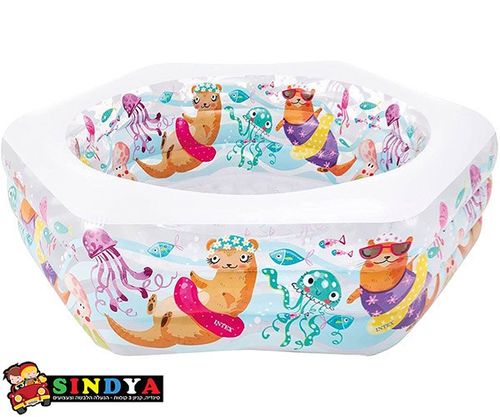 בסט וואי -בריכה מתנפחת 191X178X61 ס''מ- Intex 56493 - שונית באוקיינוס-INTEX