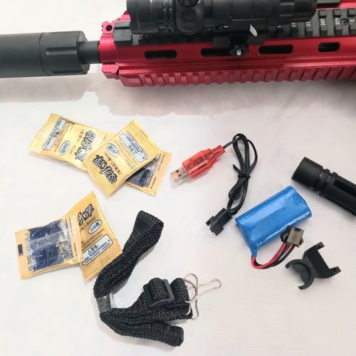 רובה ג'ל חשמלי  אוטומט נטען  גודל 77 ס''מ  - DUALMODE  SHOOT COMPETITION