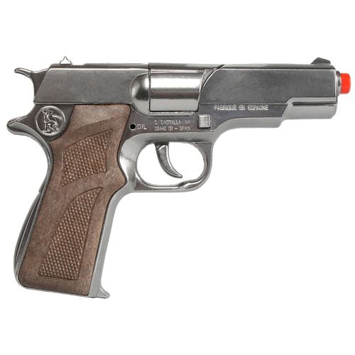 אקדח משטרתי 8 מחסניות גונהר צבע כסף עתיק - Pistol Politie 8 cartuse  old silver GONHER