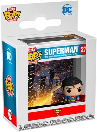 פופ ביטי דלוקס - סופרמן עם בניינים - Funkp Bitty Pop Deluxe Superman With Buildings #278