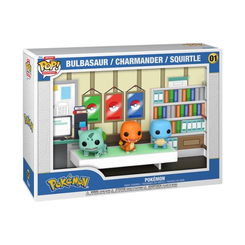 פופ פוקימון - ההתחלה עם 3 פוקימונים - Funko Pop Moment Deluxe Pokemon Starters Figures
