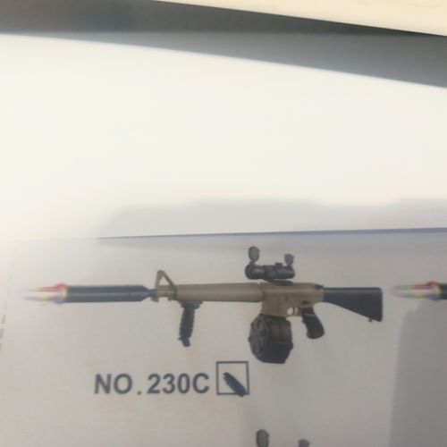 רובה ג'ל אוטומט סוללה נטענת -  Gel blaster M16 MUSTECO  230C