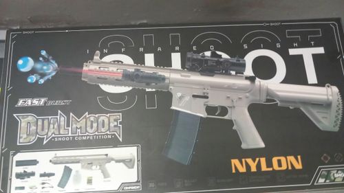 רובה ג'ל חשמלי   גודל 80 ס''מ - DUALMODE SHOOT