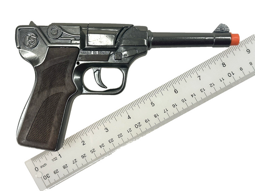 אקדח פיקות משטרה ברטה ארוך - Gonher  Pistola Giocattoli Luger 8 Colpi in metalo