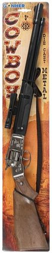 רובה ציד קאובוי  8 פיקות  מברזל -  Pulio Gonher Metal cowboy shotgun