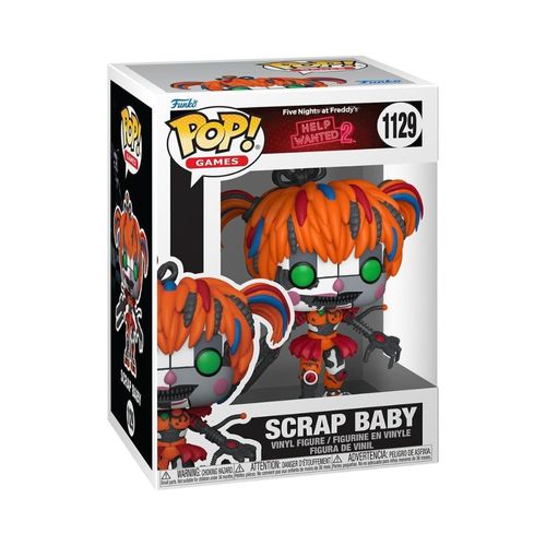 פופ פייב נייט אט פרדי 2 - סקראפ בייבי - Funko Pop Five Nights at Freddy's Scrap Baby #1129