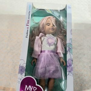 בובה בלבוש אופנתי עיניים זזות - 2235  MY JO GIRLS