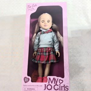 בובה בלבוש אופנתי עיניים זזות - 2230  MY JO GIRLS
