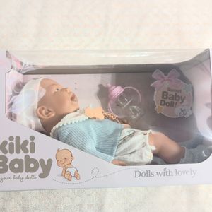 בובה בוכה וצוחקת עם אביזרים - 2136  SWEET  BABY DOLL