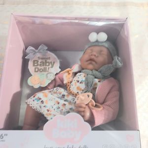 בובה ישנה  עם אביזרים - 2141  SWEET  BABY DOLL
