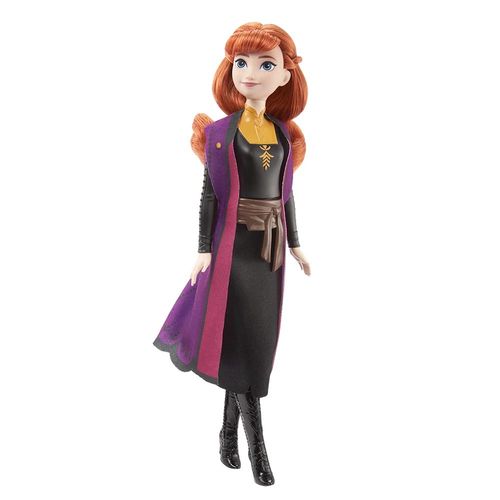 דיסני פרוזן - בובת אנה בתלבושת מסע -  DISNEY FROZEN ANNA - HLW50