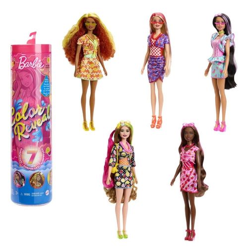 ברבי - קולור ריביל - סדרת פירות מתוקים -  BARBIE HJX49