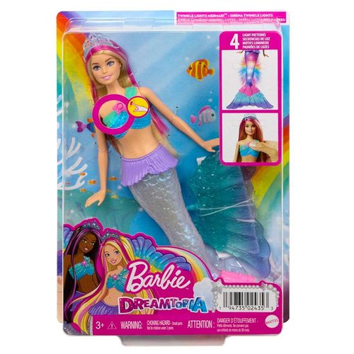 ברבי - בובת  דרימטופיה תניו עם אורות - BARBIE HDJ36