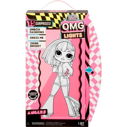 לול-  בובה גדולה זוהרת בחושך - LOL O.M.G ANGLES
