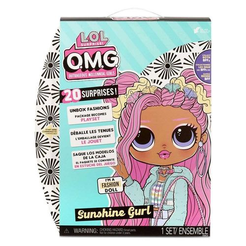 לול-  בובת אופנה O.M.G. LOL Surprise SUNSHINE GIRL