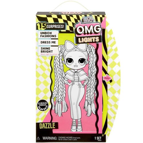 לול - בובה גדולה זוהרת בחושך - LOL O.M.G DAZZLE