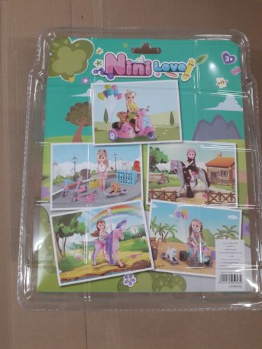 בובת ניני אהבה - בובה + קורקינט 2 חיות מחמד ואביזרים ליום הולדת