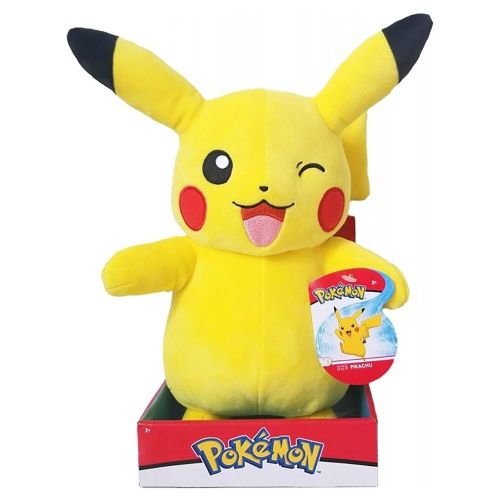 פוקימון - בובה רכה פיקאצ’ו גובה 28 ס''מ – POKEMON Pikachu
