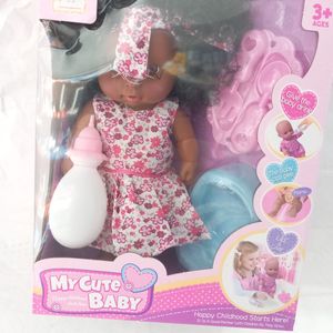בובה + סיר לילה ואביזרי אוכל - MY CUTE BABY