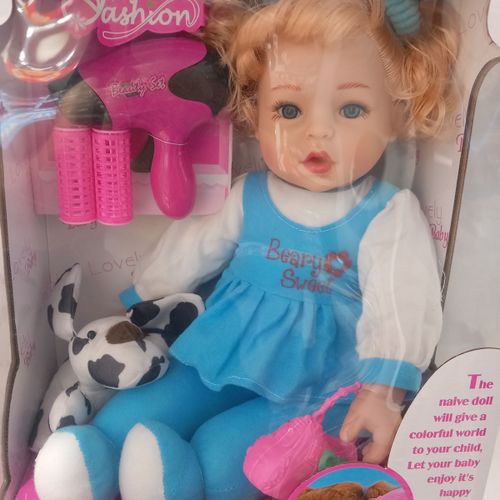 בובה + סט יופי כולל כלב  -  LOVELY BABY