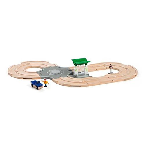 בריו - סט מסלול בעיר ומכונית ודמות מעץ -BRIO 33747