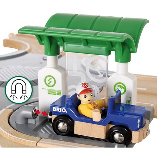 בריו - סט מסלול בעיר ומכונית ודמות מעץ -BRIO 33747