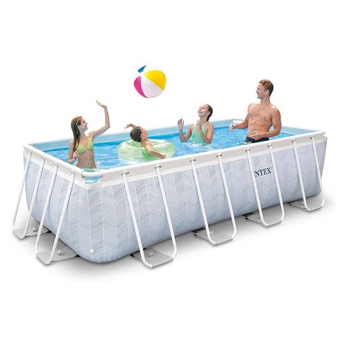 אינטקס - בריכה פריזמה 400X200X100 שברון עם משאבת פילטר 530 גלון - INTEX 26780