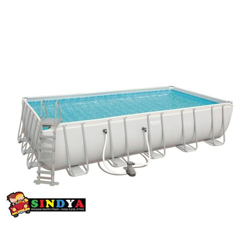 בריכת שחייה אולטרה צינורות מלבנית 671X366X132 BESTWAY 56470