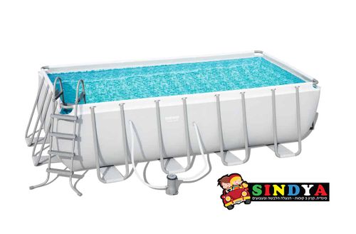 בריכת שחייה אולטרה צינורות מלבנית 488X244X122 BESTWAY 56670