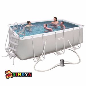 בריכת שחייה אולטרה צינורות מלבנית 412X201X122 BESTWAY 56456