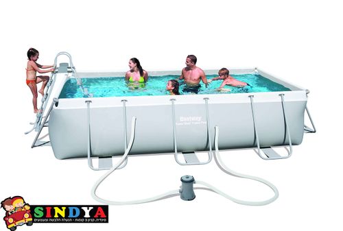 בריכת שחייה אולטרה צינורות מלבנית 404X201X100 BESTWAY 56441