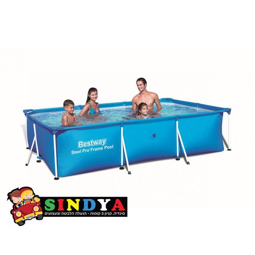 בריכת עמודים מלבנית ביתית 300X201X66  BESTWAY 56404