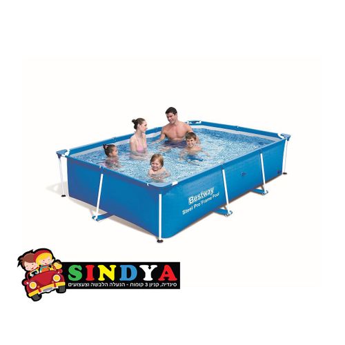 בריכת עמודים מלבנית ביתית 259X170X61  BESTWAY 56403