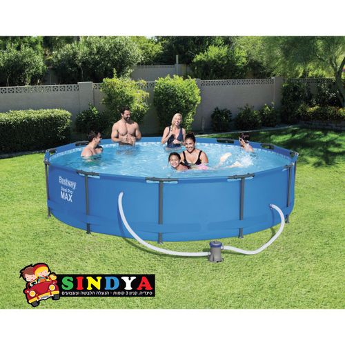 בריכת עמודים  עגולה קוטר 366 56416 עומק 76 BESTWAY