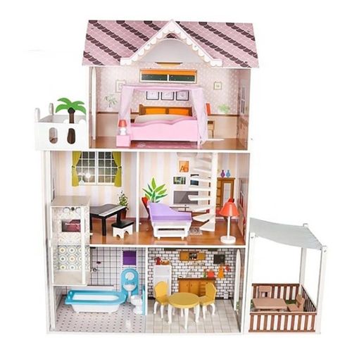 אנונימה - בית בובות מעץ 3 קומות 1060 - ANONIMA 75X39X120