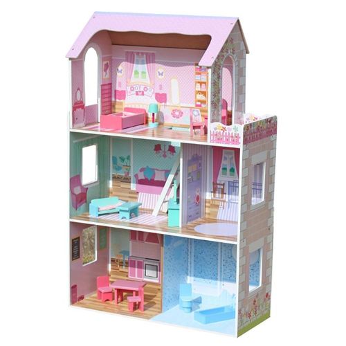 אנונימה - בית בובות עץ 3 קומות 1010 - ANONIMA 75X30X117