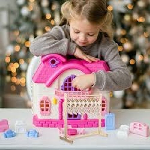 מארז  מיני משחק בית צבעוני גודל 25 ס''מ